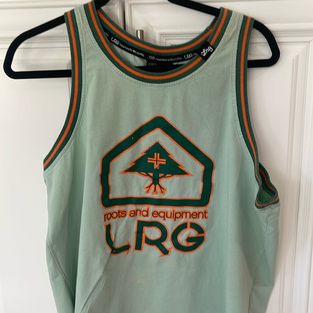 LRG Green and Orange Tank Top